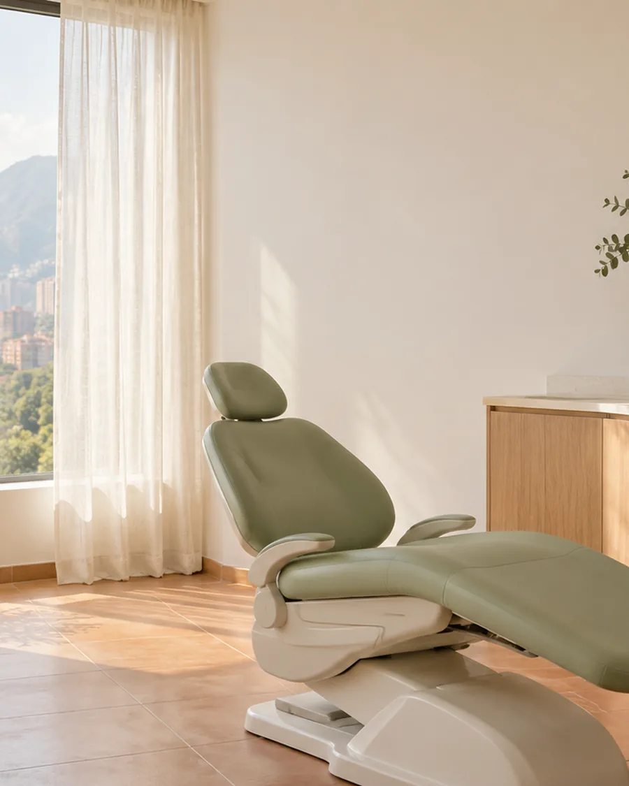Calm dental practice in Medellín