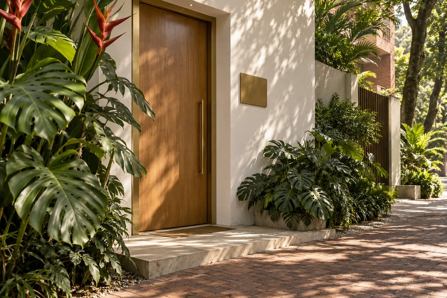 Entrada del consultorio en El Poblado, Medellín