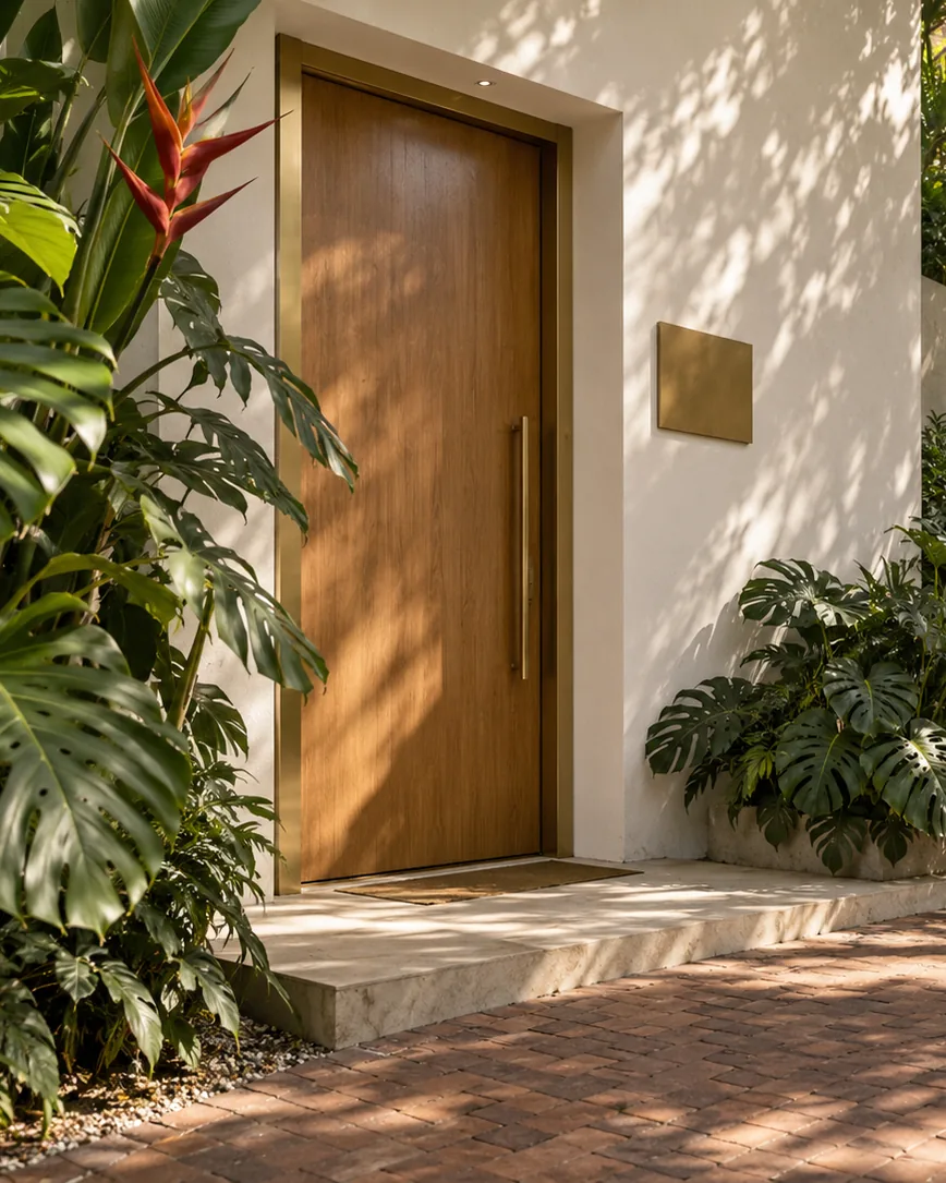 Entrada del consultorio en El Poblado, Medellín